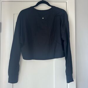 Lululemon relaxed crop long sleeve shirt